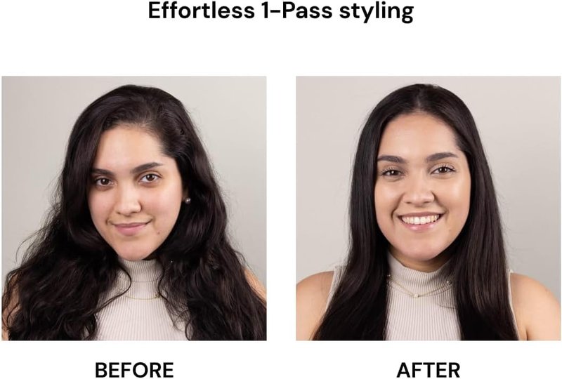 L'ANGE HAIR Le Ceramique 1-Pass Flat Iron Hair Straightener | Fast Heating Ceramic Flat Iron | Best Hot Tools Professional Hair Straightener to Lock in Moisture & Shine | (Blush)