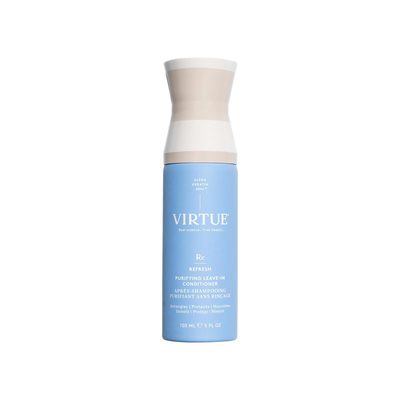 VIRTUE Purifying Leave-In Hair Conditioner Spray, Reduce Frizz and Split Ends, Detangles and Nourishes, Color Safe, 5 Fl Oz