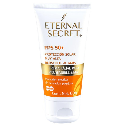 Eternal Secret High Protection Sunscreen for Face - SPF 50+ Water-resistant, Non-Sticky Texture, 2.12 oz - Bloqueador Facial/Corporal Eternal Secret FPS 50+ 2.12 oz