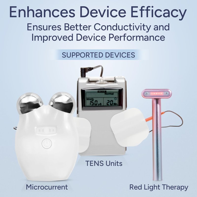 Red Light Therapy Activation Serum for Face and Neck - for Facial Wand, Red Light Therapy & Microcurrent Facial Device - Natural Formula - Blue Tansy, Hyaluronic Acid, Golden Chamomile, Aloe Vera