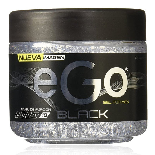 Hair GEL For MEN eGo Black (450ml) / Male Fragrance Extra STRONG -Pack of 2