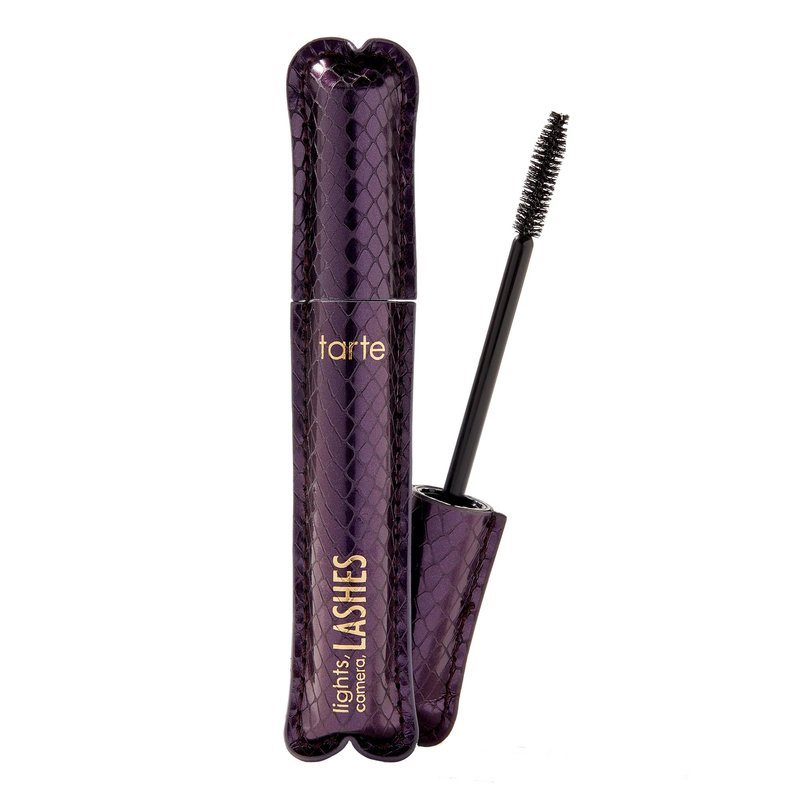 tarte lights, camera, lashes 4-in-1 mascara – Volume, Length, Curl & Conditioning for Fuller-Looking Lashes, Smudge-Proof, Flake-Free, Longwear, Vegan & Cruelty-Free, full size, black