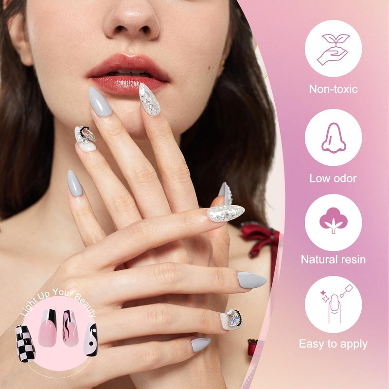 EODCI 33 Colors Gel Nail Polish Kit With UV Light, 76 Pcs Nail Pink Nude Green Blue Gel Nail Polish Set 168W Nail Lamp, No Wipe Base Top Coat & Manicure Tools Starter Kit DIY Home Salon Gifts