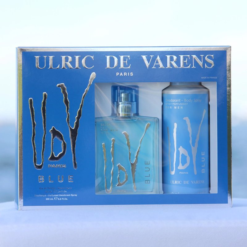 Ulric De Varens Blue Eau De Toilette Spray 100ml Set 2 Pieces 2019366877