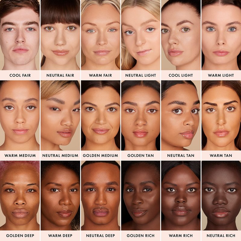 ICONIC LONDON Super Smoother Blurring Skin Tint | Light to Medium Coverage, Hydrating, Ultra-Lightweight Tinted Moisturizer, Cruelty-Free, Vegan Makeup (Warm Medium) 1.01 Fl oz