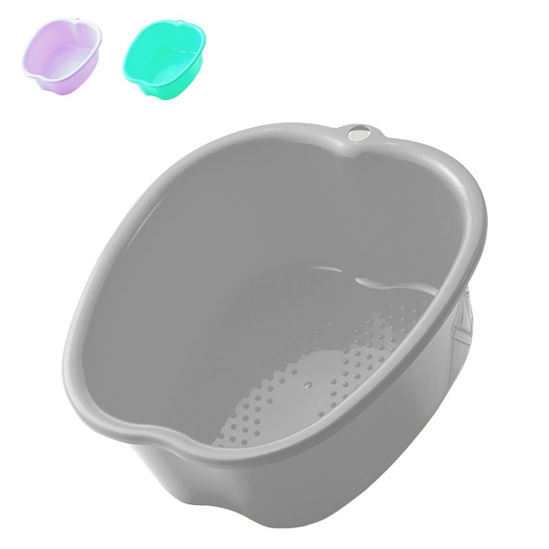 AXLOFO® Foot Soaking Bath Basin, Large Plastic Foot Soaking Tub, Feet Massage Feet Bath Bucket, Great for Getting the Dead/Old Skin Off Your Foots (greybasin)