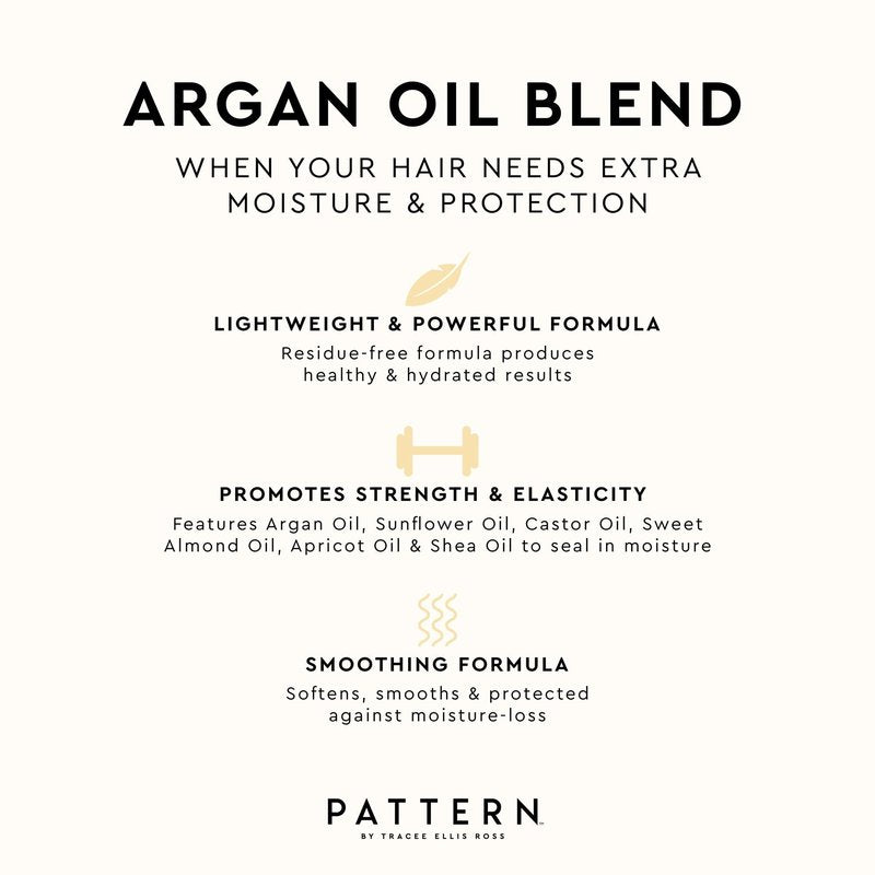 PATTERN Beauty by Tracee Ellis Ross Argan Oil Hair Serum, 3.9 Fl Oz, Rich Moisture and Shine Boost for Curlies, Coilies and Tight-Textured Hair, 3a-4c