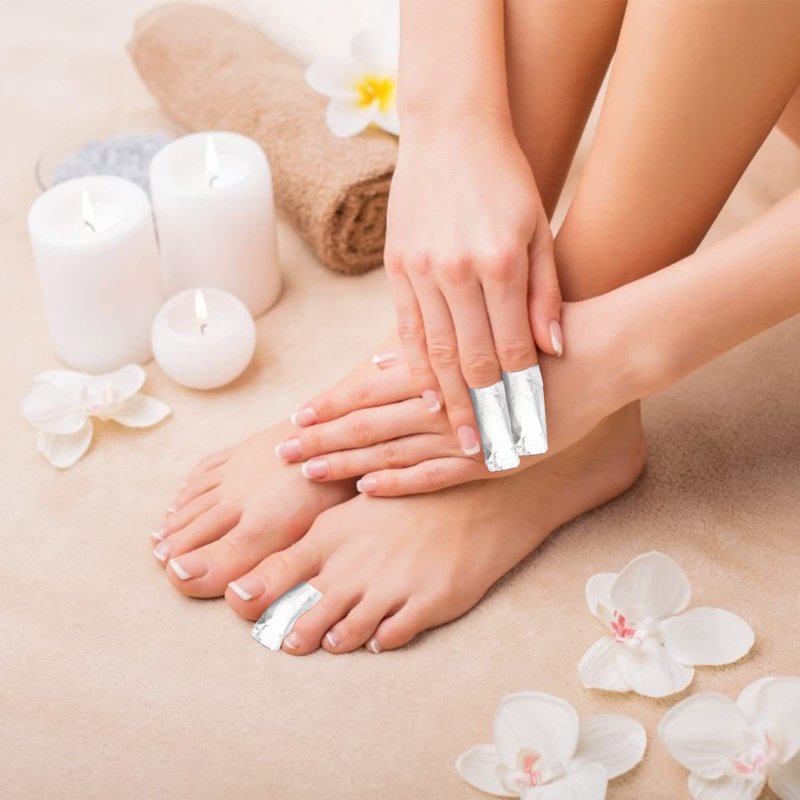 1000Pcs Nail Removal Foil Wraps Soak Off Foils for Nails Foil Nail Wraps Nail Polish Remover Foils Wipes Pads for Nails with Pre-attached Lint-Free Cotton Pads (1000Pcs)