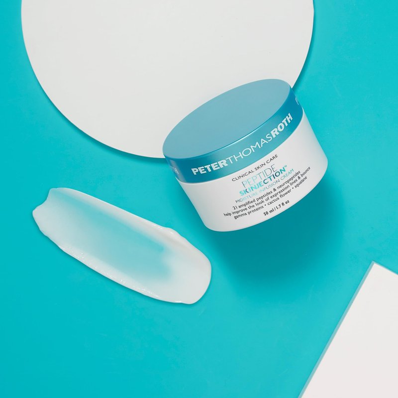 Peter Thomas Roth | Peptide Skinjection Moisture Infusion Cream, Refillable Moisturizer, For Loss of Firmness and Elasticity, Fine Lines & Wrinkles, Dryness, 21 Amplified Peptides & Neuropeptides