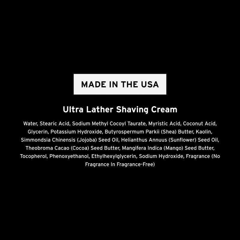 SUPPLY Ultra Lather Shaving Cream for Men – Rich Cushion for Smoother Shave – Helps Reduce Shave Irritation – Sandalwood & Cedar – 3.4 oz