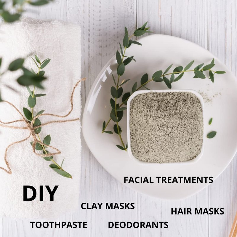 SMART SOLUTIONS Calcium Bentonite Clay, 5 lb Pure Indian Healing Clay - All Natural for External Use | DIY Facial Treatments, Deodorants, Hair Masks