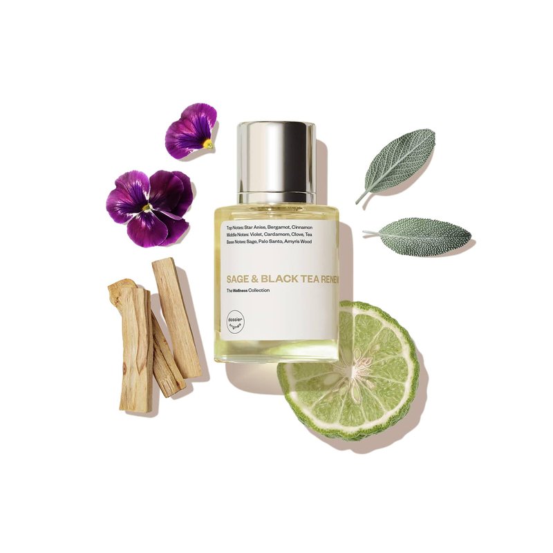 Dossier - Originals - Sage & Black Tea Renew - Eau de Parfum - Award-Winning Fresh Aromatic Fragrance - Unisex - 1.7 fl oz (50ml)