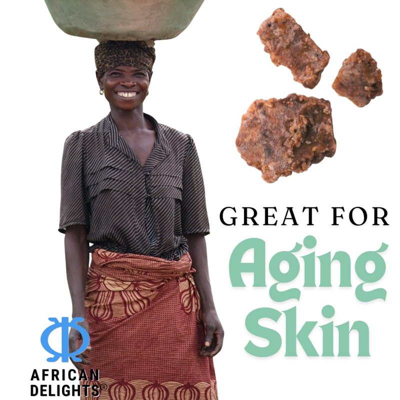 African Delights Herbal Black Soap Bar, Traditional Ghanaian Soap for Face & Body, Natural Skin Cleanser, Gentle Exfoliation, Ancient Recipe 17.64 oz (Pack of 1)