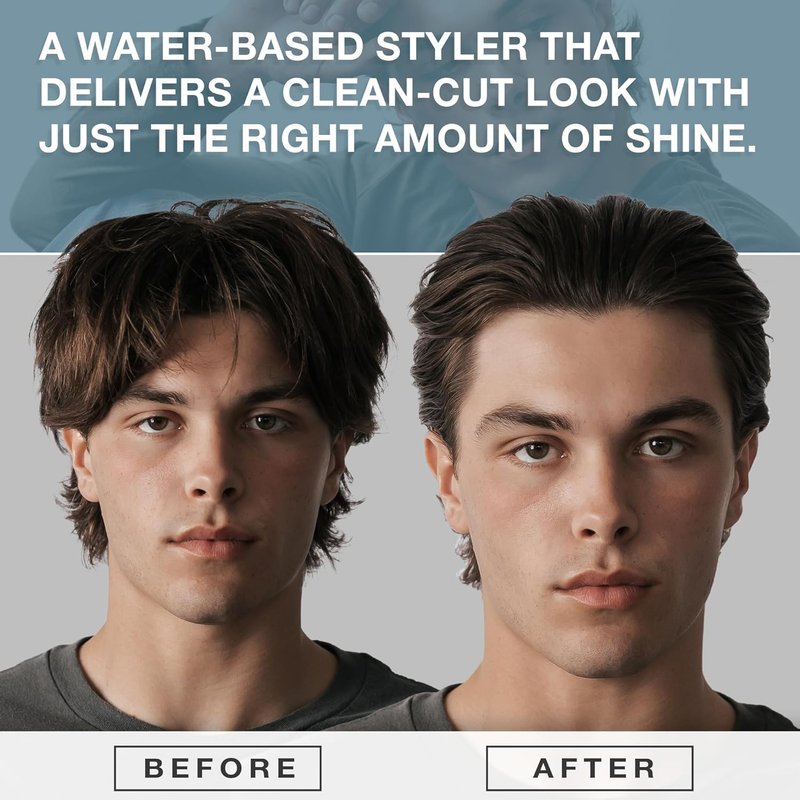 CRVFT Pomade 2oz - Semi-Matte Finish Shine - Original Hold Medium Strength (Gel) – Men’s Styling Product, Barber Approved - Water Based/Soluble - Boss Scented - Straight/Thick/Wavy Hair