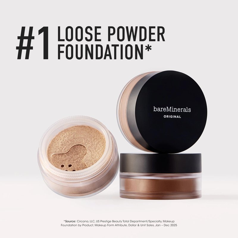 Original Loose Powder Foundation SPF 15, Neutral Dark 24, Vegan, Cruelty-Free & Dermatologist-Tested