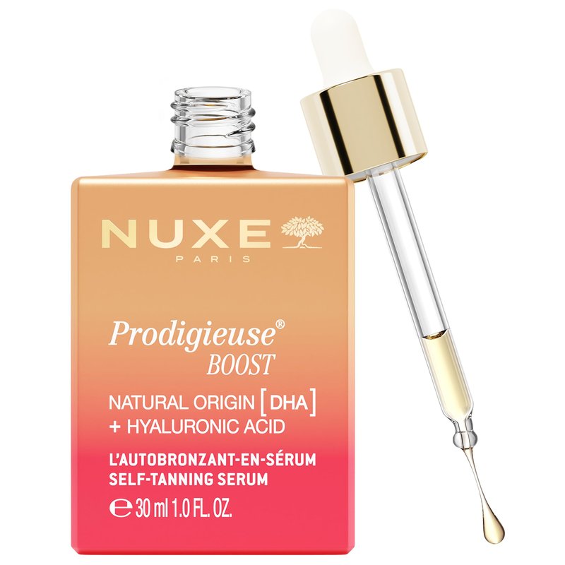 NUXE Prodigieuse Boost Self Tanning Drops, Face & Neck, 1.0 Fl Oz