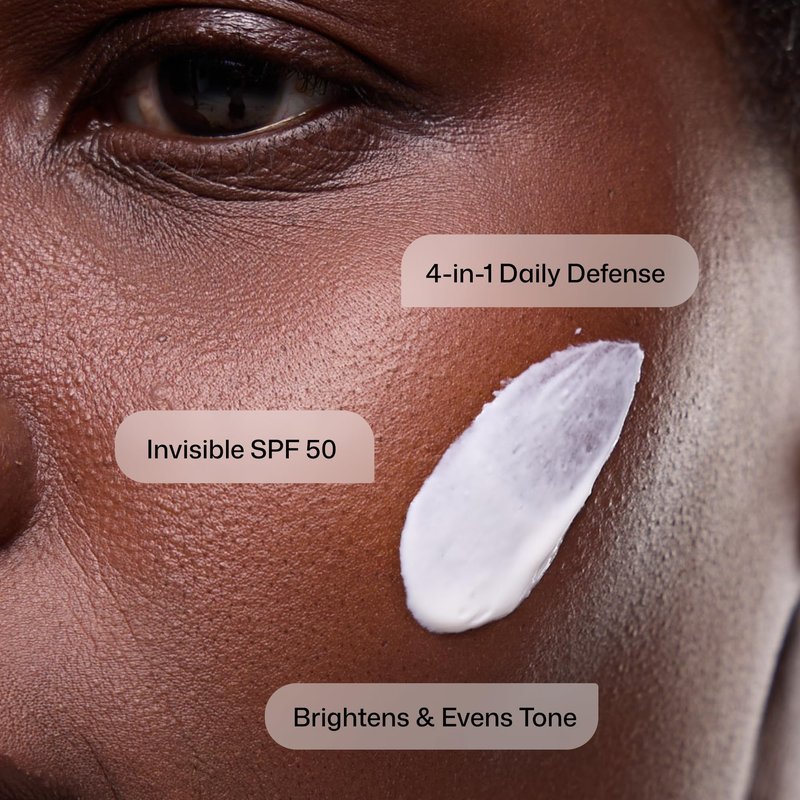 Revision Skincare Intellishade Clear SPF 50, Anti-Aging Sunscreen for Face, Oil-Free Daily Moisturizer with SPF, Peptides & Vitamin C, Invisible Hydrating Broad-Spectrum Sunscreen, 1.7 oz