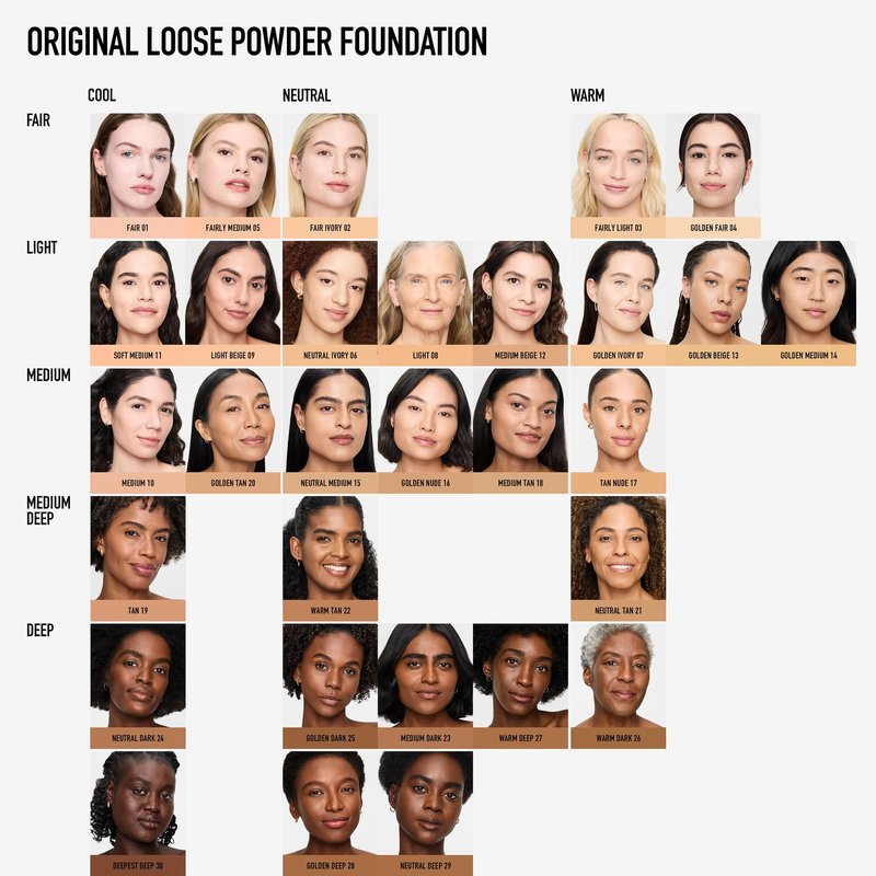 Original Loose Powder Foundation SPF 15, Neutral Dark 24, Vegan, Cruelty-Free & Dermatologist-Tested