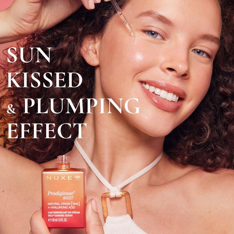 NUXE Prodigieuse Boost Self Tanning Drops, Face & Neck, 1.0 Fl Oz